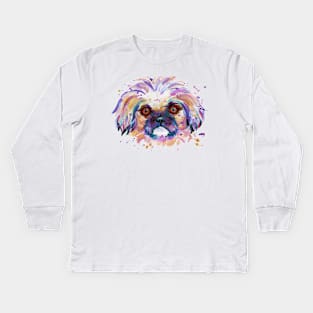 Peke Kids Long Sleeve T-Shirt